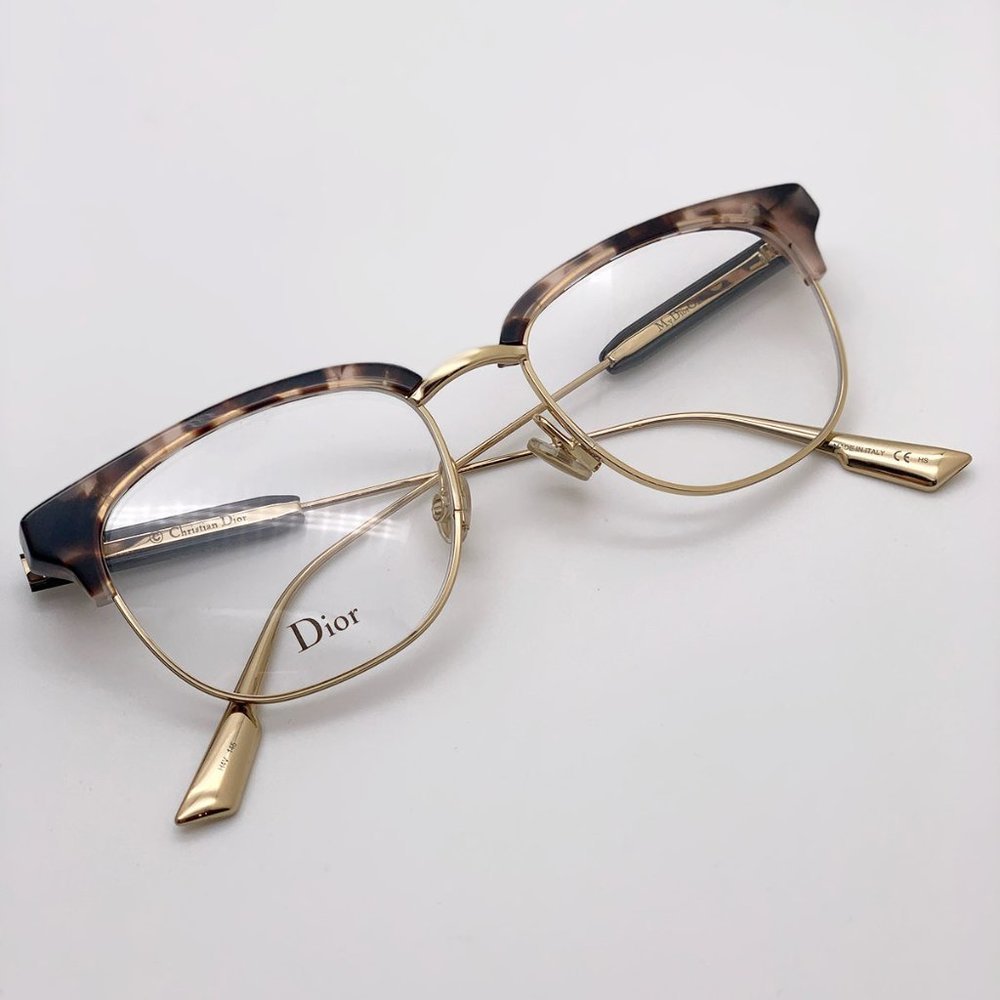 🔥 Dior Eyeglasses MYDIORO2 0H4V 00 Havana Pink Gold Women